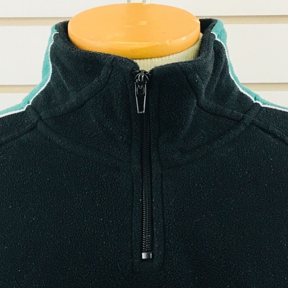 Mens XL Minnesota Wild Hockey Fleece Pullover Black‎ Green NHL Face Off Apparel - Picture 3 of 10